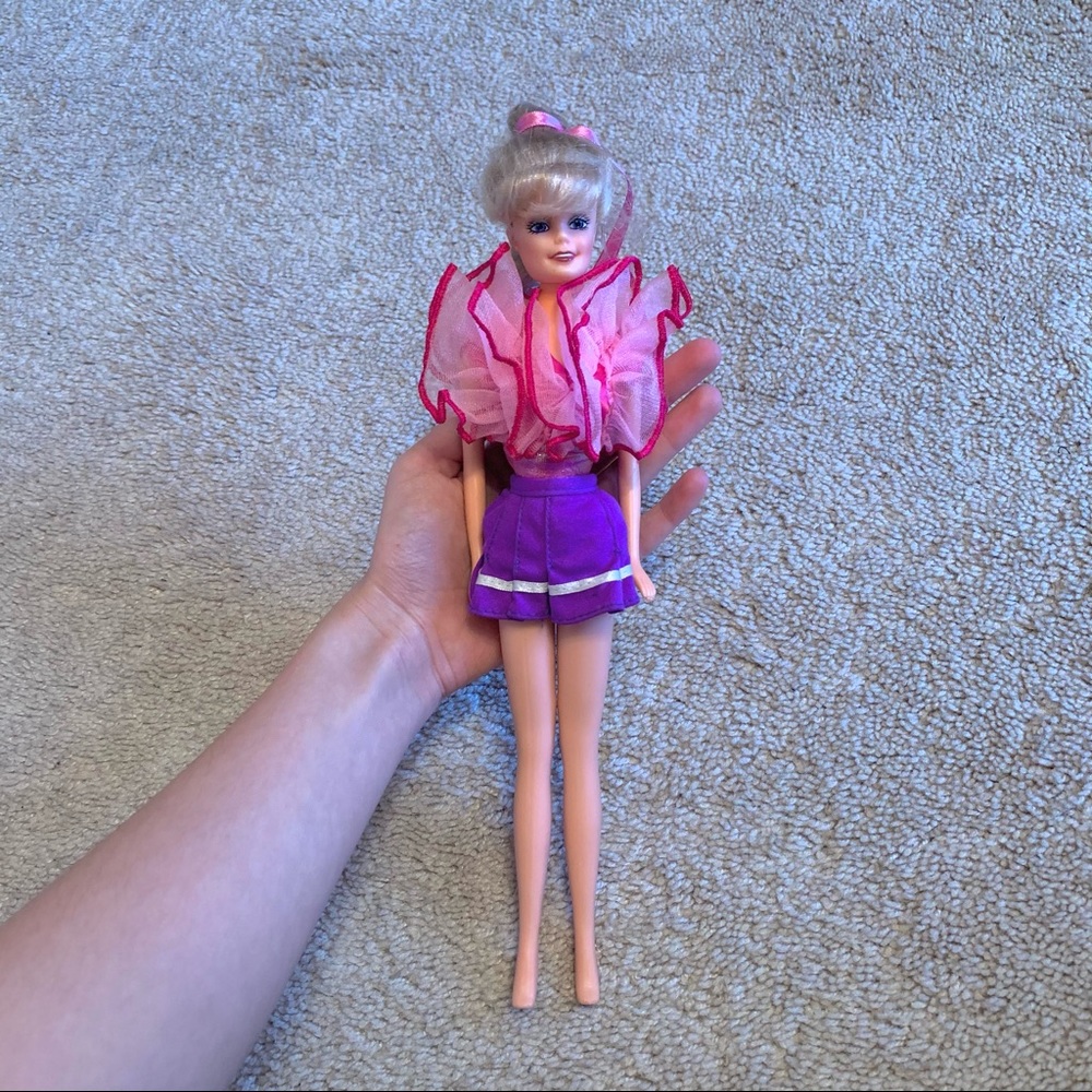 Simba Fashion Doll Steffi White Girl Blonde Hair Frilly Skirt Outfit Braid